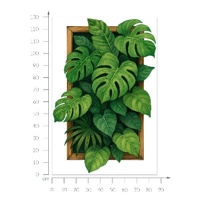 3D illusion wall decal 34x51 Tropical oasis