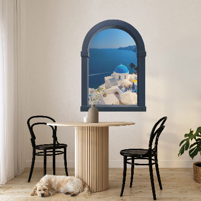 Fake window wall sticker 37x51 Mediterranean view