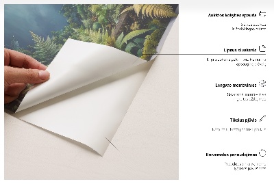 3D wall hole sticker 43x51 Mountain landscape