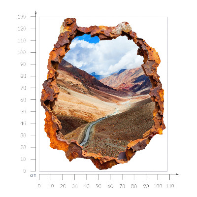 3D wall hole sticker 43x51 Mountain landscape