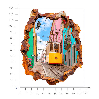 3D wall hole sticker 43x51 Nostalgic landscape