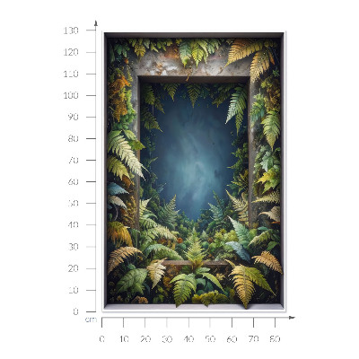 Fake window wall sticker 33x51 Natural harmony