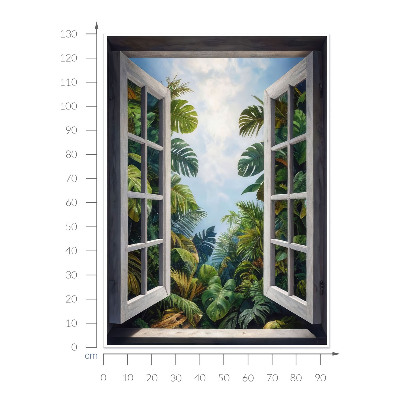 Fake window wall sticker 37x51 Exotic view
