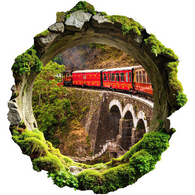 3D wall hole sticker 48x51 Green view