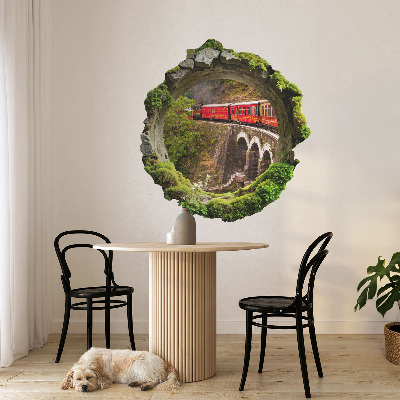 3D wall hole sticker 48x51 Green view