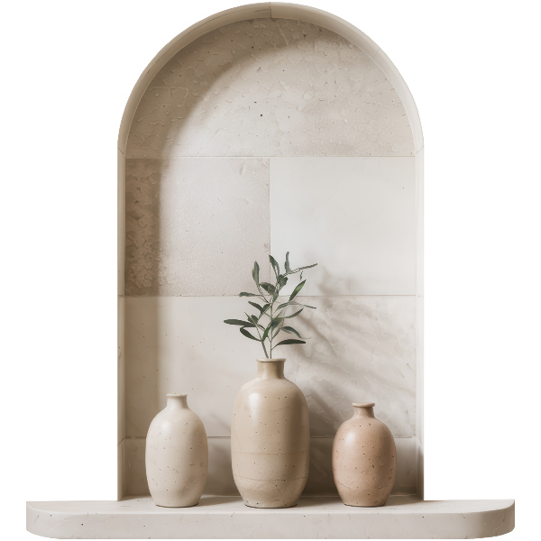 3D illusion wall decal 46x51 Ceramic vases