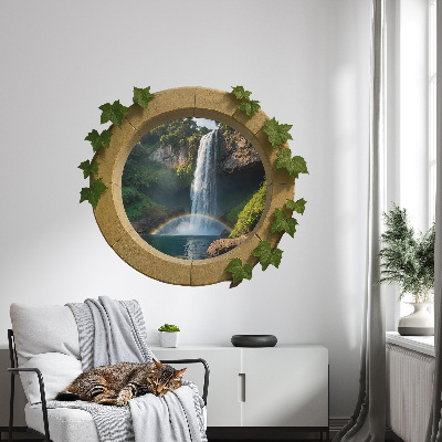 Fake window wall sticker 51x44 Natural oasis