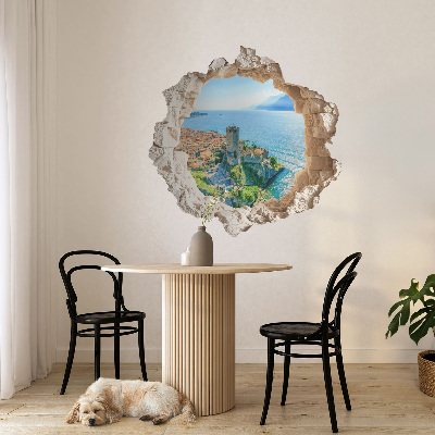 3D wall hole sticker 51x50 Cliff Castle