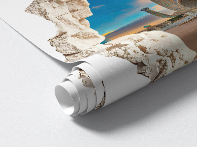 3D wall hole sticker 51x50 Architectural discovery