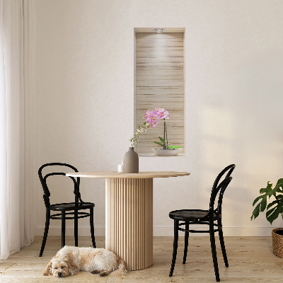 3D illusion wall decal 20x51 Orchid elegance