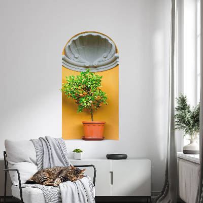 3D illusion wall decal 28x51 Orange tree