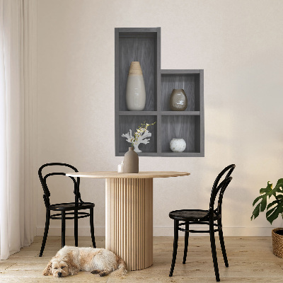3D effect wall sticker 17x24 Decorative shelves