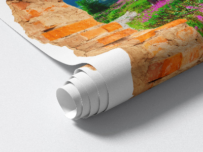 3D wall hole wallpaper 20x24 Rustic landscape