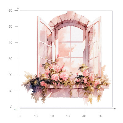 Window sticker wallpaper 22x24 Rustic window