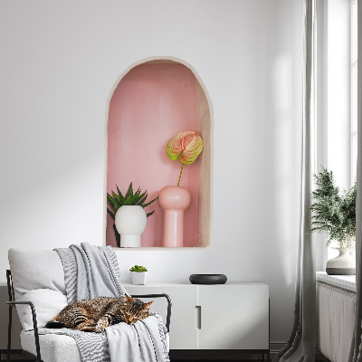 3D effect wall sticker 14x24 Subtle vegetation