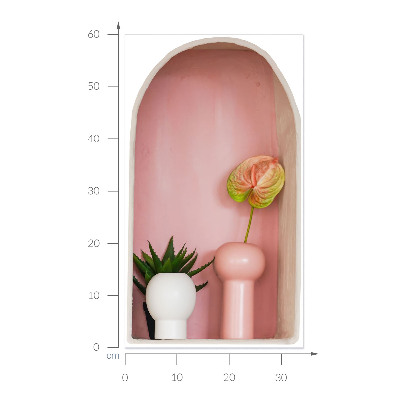 3D effect wall sticker 14x24 Subtle vegetation