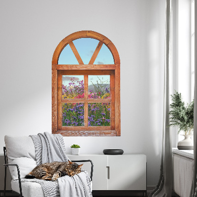 Window sticker wallpaper 15x24 Flower window