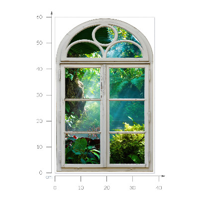 Window sticker wallpaper 15x24 Exotic view