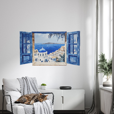 Window sticker wallpaper 24x14 Greek landscape
