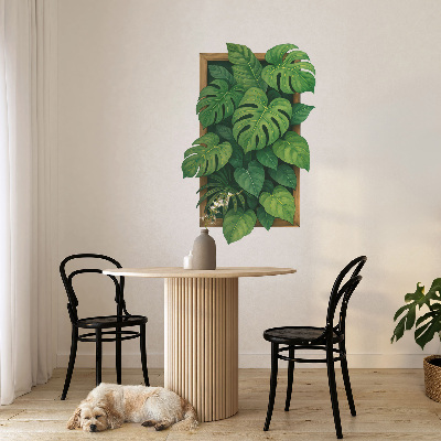 3D effect wall sticker 16x24 Tropical oasis