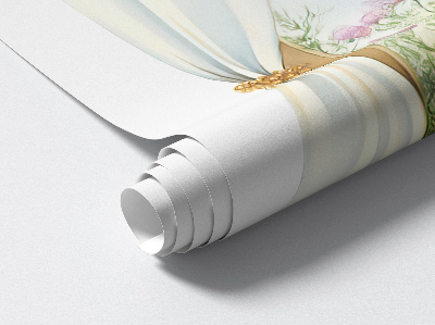 Window sticker wallpaper 17x24 Curtains with a view