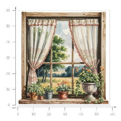 Window sticker wallpaper 23x24 Idyllic window