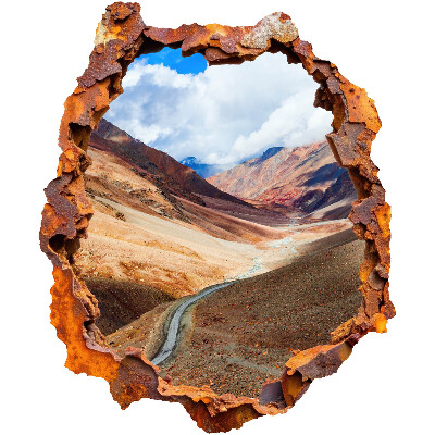 3D wall hole wallpaper 20x24 Mountain landscape