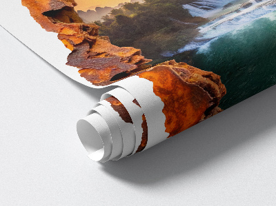 3D wall hole wallpaper 20x24 Natural panorama