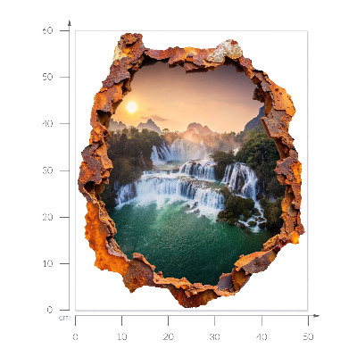 3D wall hole wallpaper 20x24 Natural panorama