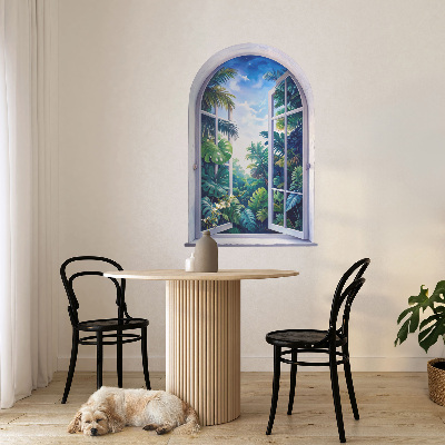 Window sticker wallpaper 16x24 Tropical view