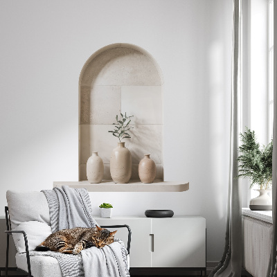 3D effect wall sticker 21x24 Ceramic vases