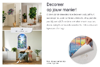 3D effect wall sticker 21x24 Ceramic vases