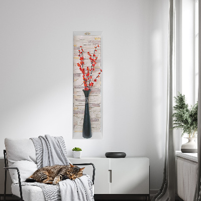 3D effect wall sticker 7x24 Flowers and stones