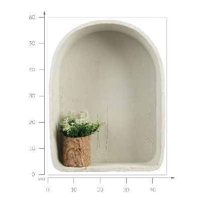 3D effect wall sticker 18x24 Jute bouquet