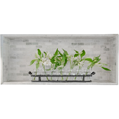 3D effect wall sticker 24x10 Flowers in vases