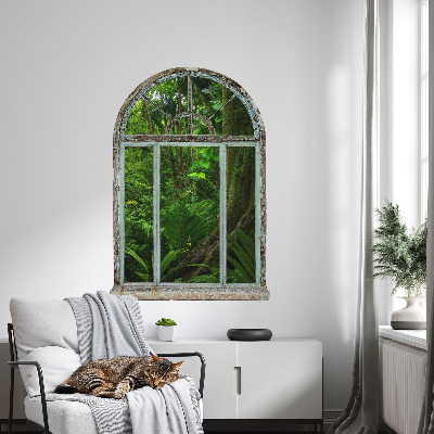 Window sticker wallpaper 22x31 Tropical window.