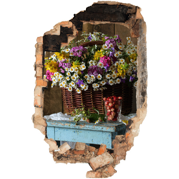 3D wall hole wallpaper 21x31 Rustic charm