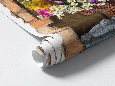 3D wall hole wallpaper 21x31 Rustic charm