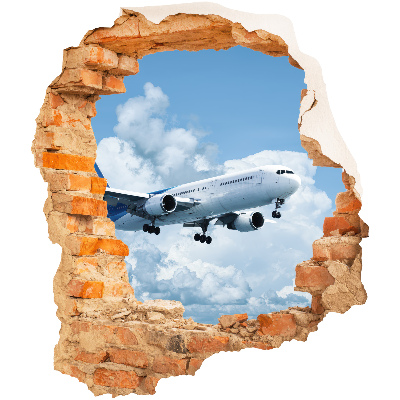 3D wall hole wallpaper 27x31 Aerial discovery