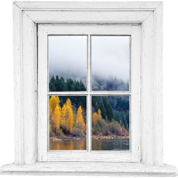 Window sticker wallpaper 32x31 Window landscape