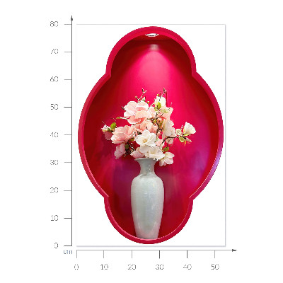 3D effect wall sticker 21x31 Flowers in a vase