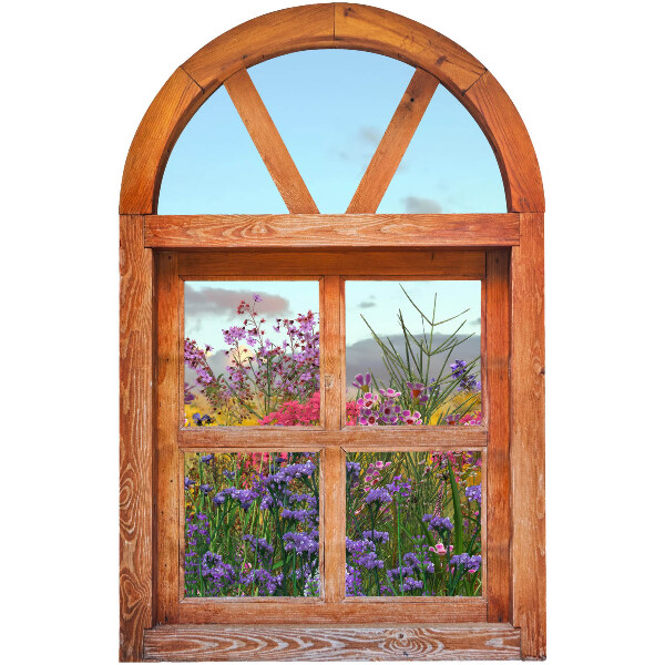 Window sticker wallpaper 20x31 Flower window
