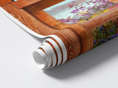 Window sticker wallpaper 20x31 Flower window