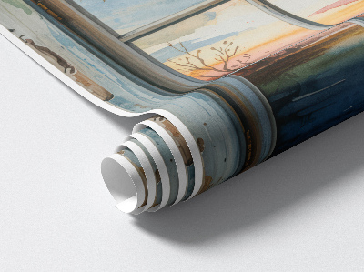 Window sticker wallpaper 29x31 Window watercolors