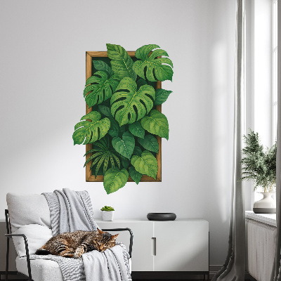 3D effect wall sticker 21x31 Tropical oasis