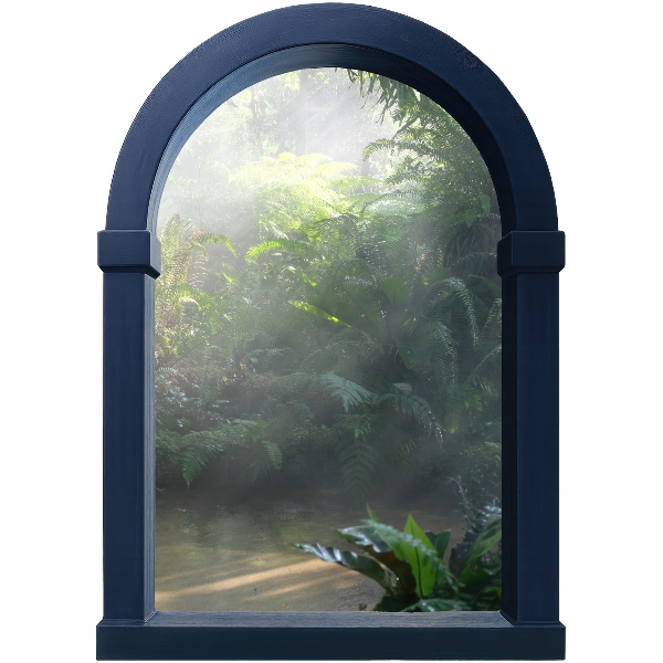 Window sticker wallpaper 22x31 Mysterious jungle