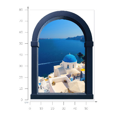 Window sticker wallpaper 22x31 Mediterranean view
