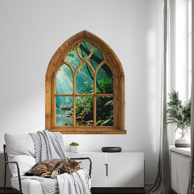 Window sticker wallpaper 25x31 Tropical landscape