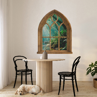 Window sticker wallpaper 25x31 Tropical landscape