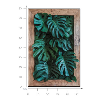 3D effect wall sticker 21x31 Green composition